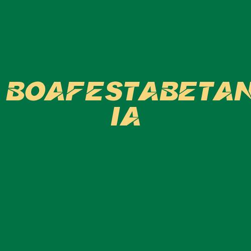 Logo da BOAFESTABETANIA